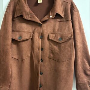 Brown Suede Women's Jacket